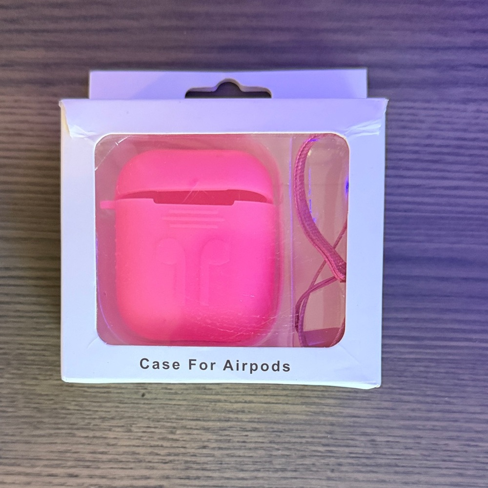 Pink AirPods Case with Strap